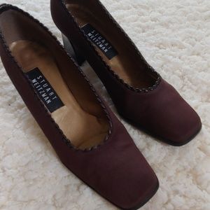 Stuart Weitzman Leather Rope-Trim Pumps